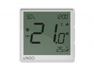ENGO EONEBATW (baltas) Internetinis, virštinkinis temperatūros reguliatorius „ZigBee“, ličio baterija