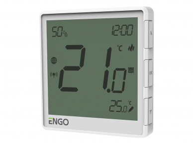 ENGO EONE230W (baltas) Internetinis, potinkinis temperatūros reguliatorius „ZigBee“, 230V 1