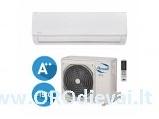 Airwell Aura HDLA-025N-09M25/YDAA-025H-09M25 efektyvus šildymas iki -15°C