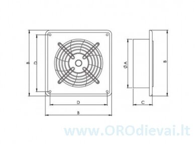 Ašiniai ventiliatoriai Axia ROK ≤20695 m³/h 2