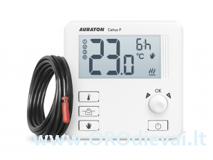 AURATON Cetus P (AURATON 3013P su laidiniu jutikliu - 2,5 m) neprogramuojamas laidinis termostatas