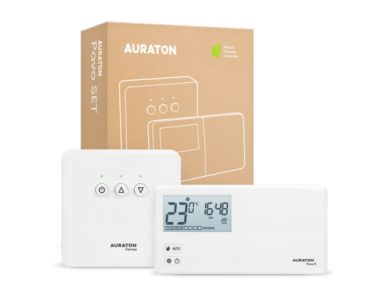 AURATON PAVO SET (AURATON R30 RT) savaitinis belaidis termoreguliatorius su šildymo prietaiso valdikliu (komplektas) 1