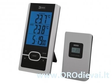Bevielis skaitmeninis termometras su laikrodžiu EMOS E0107