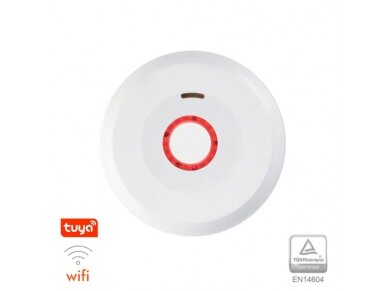 Dūmų detektorius XP-750W su WIFI, integruota 10 metų baterija 3V