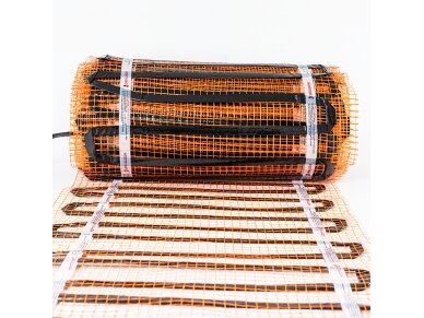 Elektrinis šildomų grindų kilimėlis - tinklelis Warmset Black 150 W 24 V  (150-2-24) 5