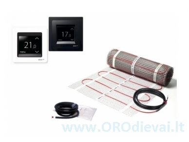 Elektrinis šildymo kilimėlis DEVIcomfort 150T (DTIR) + išmanus termostatas DEVIreg touch