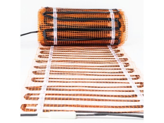 Elektrinis šildomų grindų kilimėlis - tinklelis Warmset Black 150 W 24 V  (150-2-24) 4