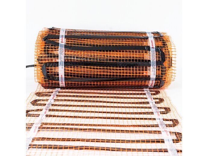 Elektrinis šildomų grindų kilimėlis - tinklelis Warmset Black 150 W 24 V  (150-2-24) 5