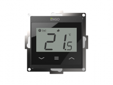 ENGO E55B230WIFI potinkinis programuojamas internetu valdomas termostatas, tinkamas 55x55 jungiklio rėmui, 230V, juodas