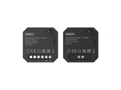 ENGO ETR-868 Radijo bangomis valdoma belaidė relė, 868 Mhz, 230 V ENGO ETR-868 Radijo bangomis valdoma belaidė relė, 868 Mhz, 230 V