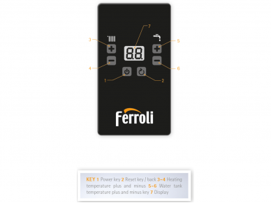 Ferroli kompaktiškas sieninis elektrinis katilas TOR 6 3