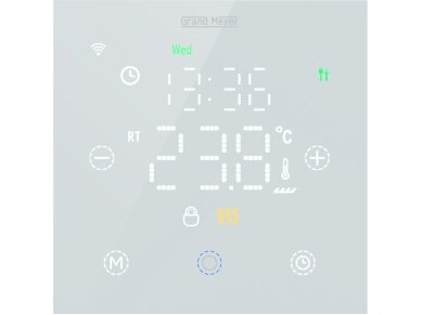 Grand Meyer® TSM-10 Programuojamas termostatas su WIFI, laidinis, savaitinis, potinkinis, 230V, 20A Grand Meyer® TSM-10 Programuojamas termostatas su WIFI, laidinis, savaitinis, potinkinis, 230V, 20A
