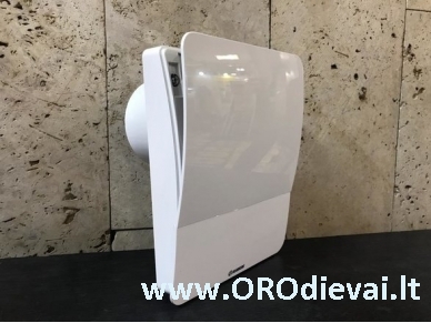 Inovatyvus Blauberg CABRIO BASE V2 100H ventiliatorius su atsiveriančiu dangteliu, drėgmės davikliu, laikmačiu 2