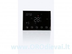 Išmanus termostatas su WiFi SPRING TR8000-RWB belaidis, universalus, juodas, 16A +beįtampinis kontaktas