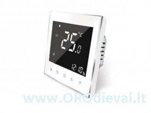 Išmanusis termostatas su WIFI SPRING TR2000-2WW katilo valdymui, baltas, beįtampinis kontaktas