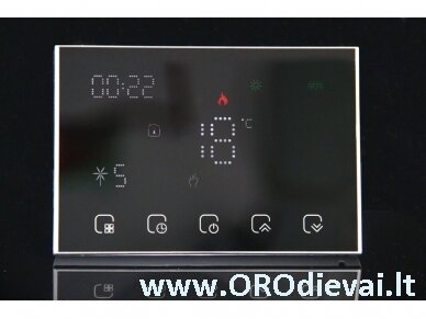 Išmanus termostatas su WiFi SPRING TR8000-RWB belaidis, universalus, juodas, 16A +beįtampinis kontaktas 2