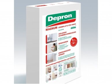 Izoliacinė medžiaga (ekstrudinis polistirolis) DEPRON 9mm 2