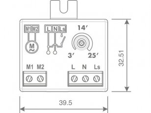 Laikmatis ventiliatoriui TIMERTRONIC, 3-25 min. Laikmatis ventiliatoriui TIMERTRONIC, 3-25 min.