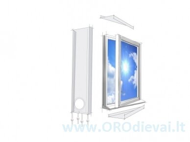 Lifetime Air universalios lango tarpinės mobiliam oro kondicionieriui 2