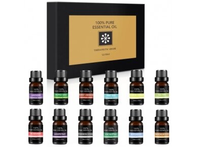 Naturalus eterinių aliejų rinkinys Bohomi Home Spa 100% Pure 12 x 10ml Naturalus eterinių aliejų rinkinys Bohomi Home Spa 100% Pure 12 x 10ml