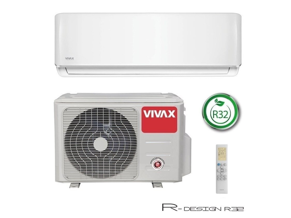 Sieninis šilumos siurblys / oro kondicionierius oras – oras VIVAX R+ design ACP-09CH25AERI R32, šildymas iki -25C, 2,6 KW