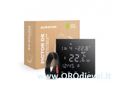 AURATON PICTOR DS savaitinis, 2 davikliu, programuojamas laidinis termostatas 4