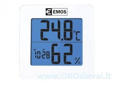 Skaitmeninis temperatūros ir drėgmės matuoklis EMOS E0114 1