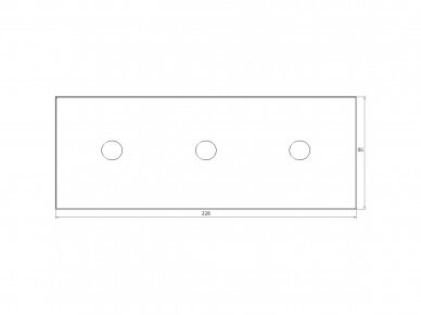 Trivietė, vienpolė, sensorinė stiklo panelė (balta) 2